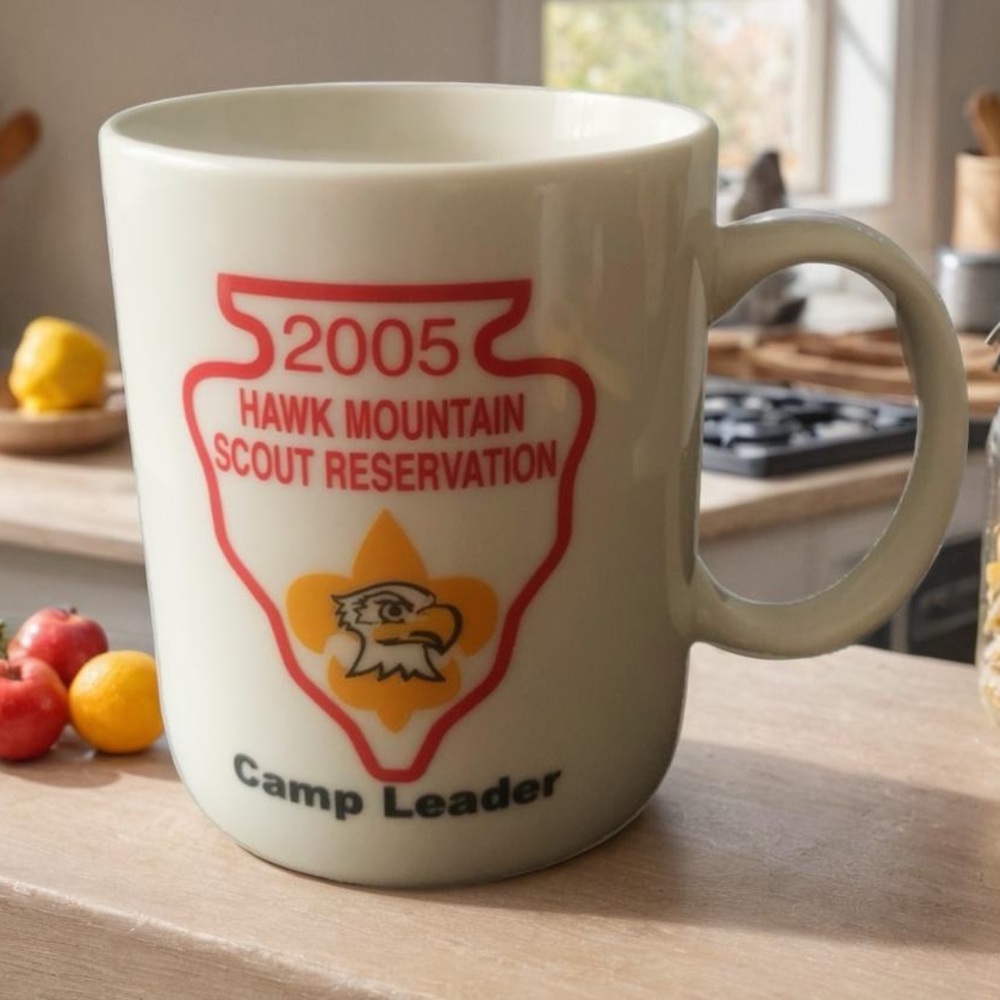 Vintage Boy Scouts Scout Hawk Mountain Scout Reservation Camp Leader 2005 Mug